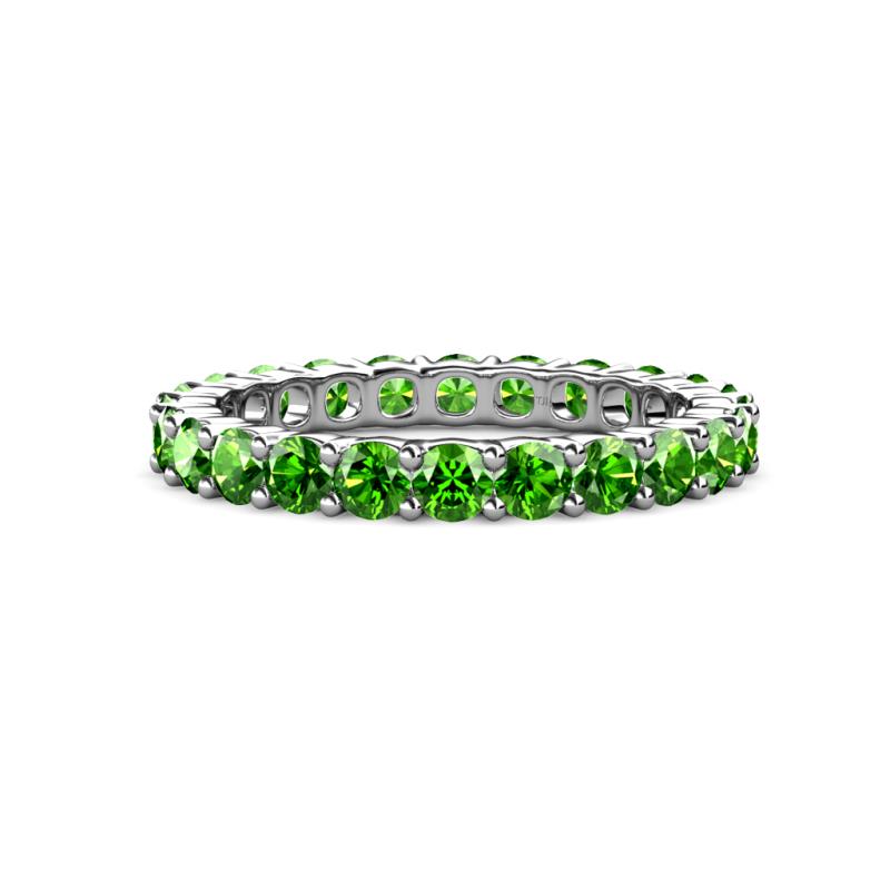 Joyce 3.40 mm Green Garnet Eternity Band 