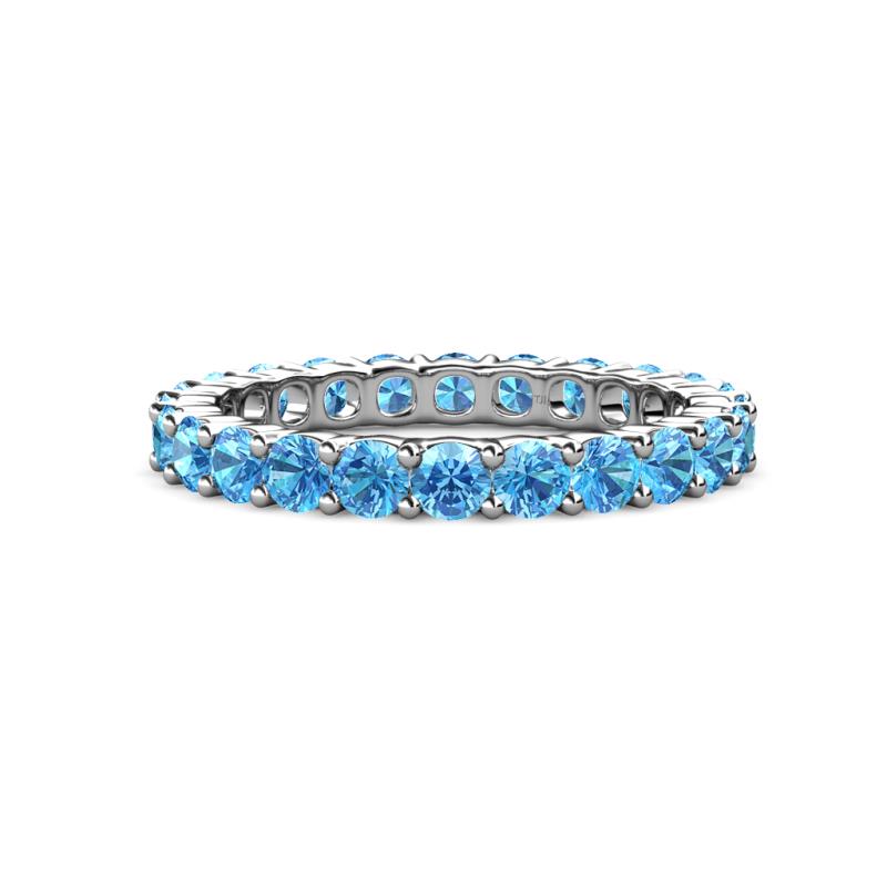 Joyce 3.40 mm Blue Topaz Eternity Band 