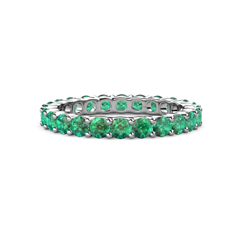Joyce 3.40 mm Emerald Eternity Band 