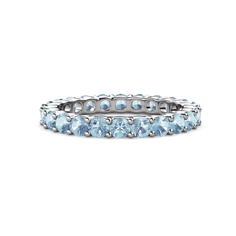 Joyce 3.40 mm Aquamarine Eternity Band 