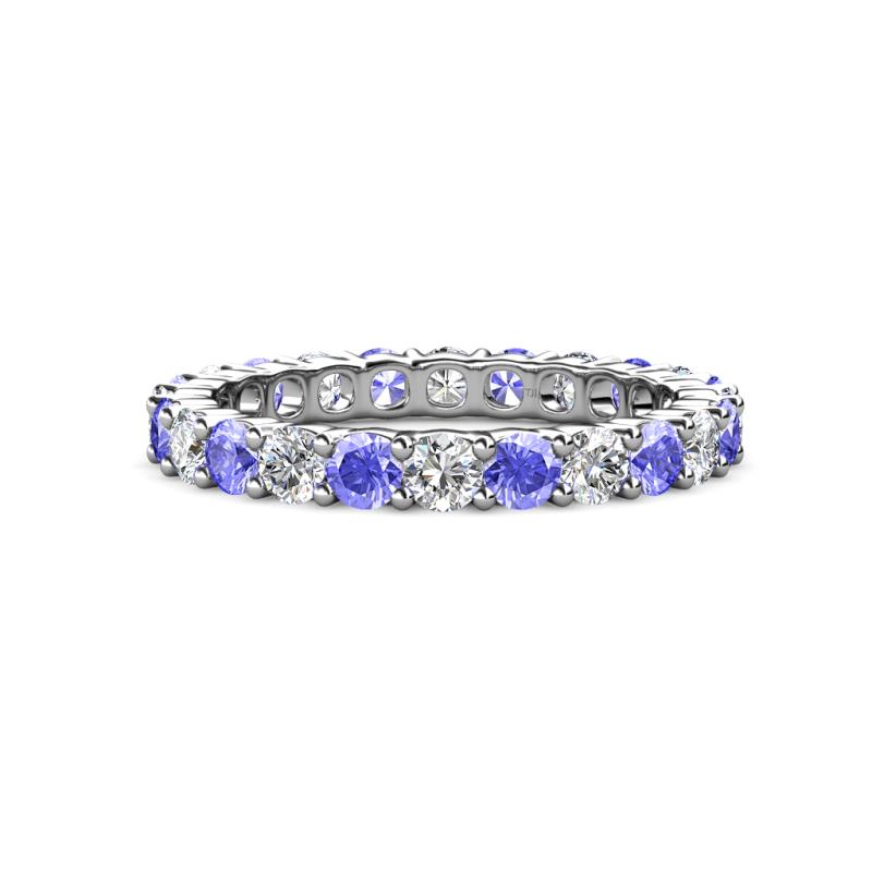 Joyce 3.40 mm Tanzanite and Lab Grown Diamond Eternity Band 