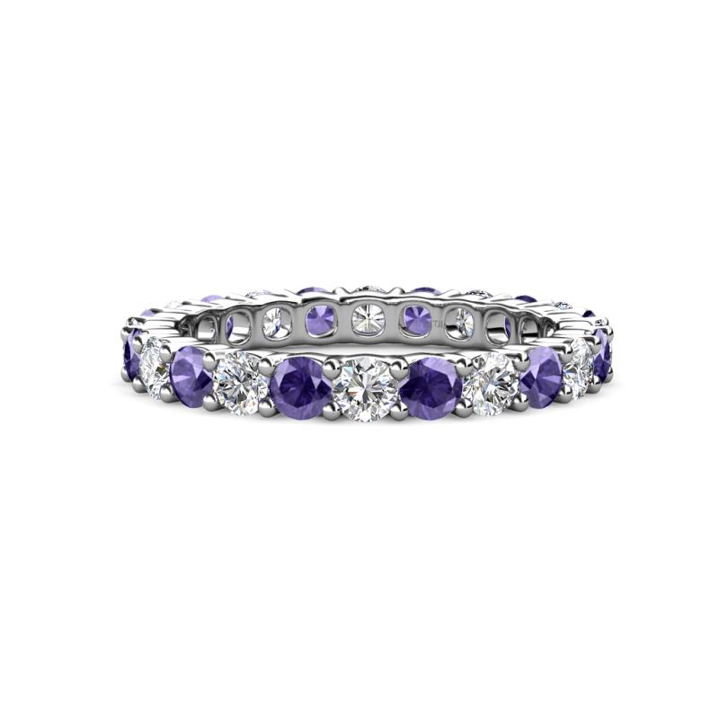 Joyce 3.40 mm Iolite and Lab Grown Diamond Eternity Band 