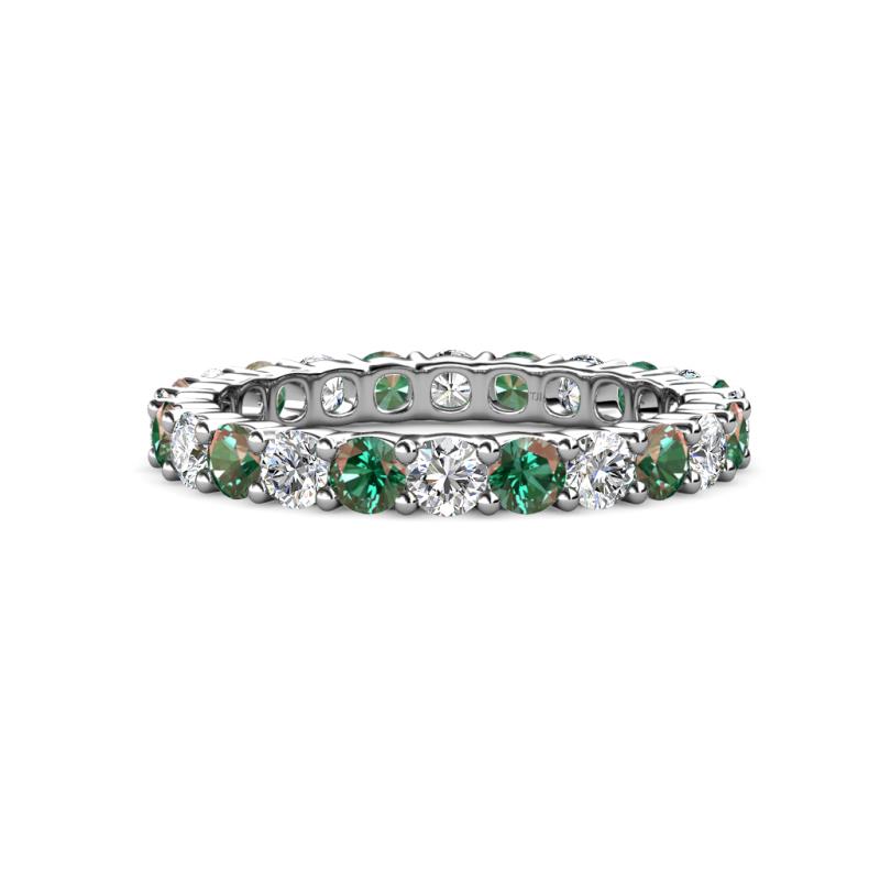 Joyce 3.40 mm Diamond and Lab Created Alexandrite Eternity Band 