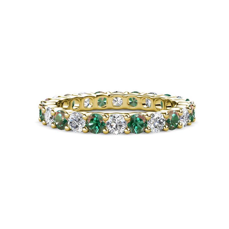 Joyce 3.40 mm Lab Created Alexandrite and Lab Grown Diamond Eternity Band 