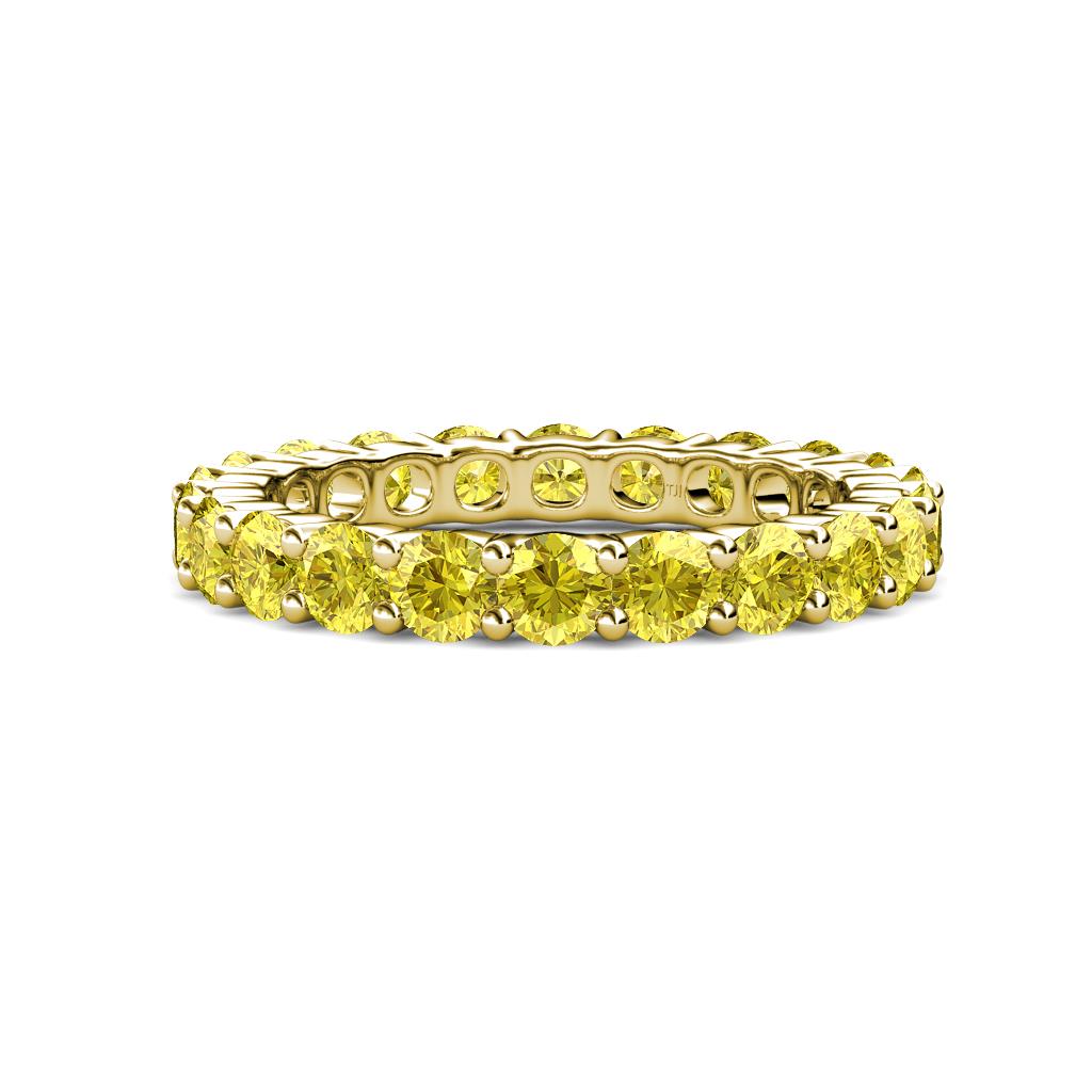 Joyce 4.00 mm Yellow Sapphire Eternity Band 
