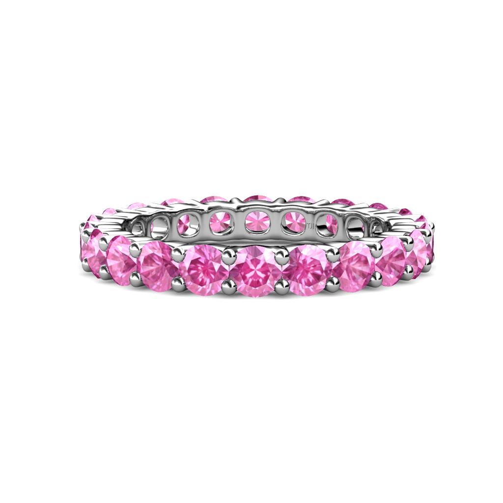 Joyce 4.00 mm Pink Sapphire Eternity Band 