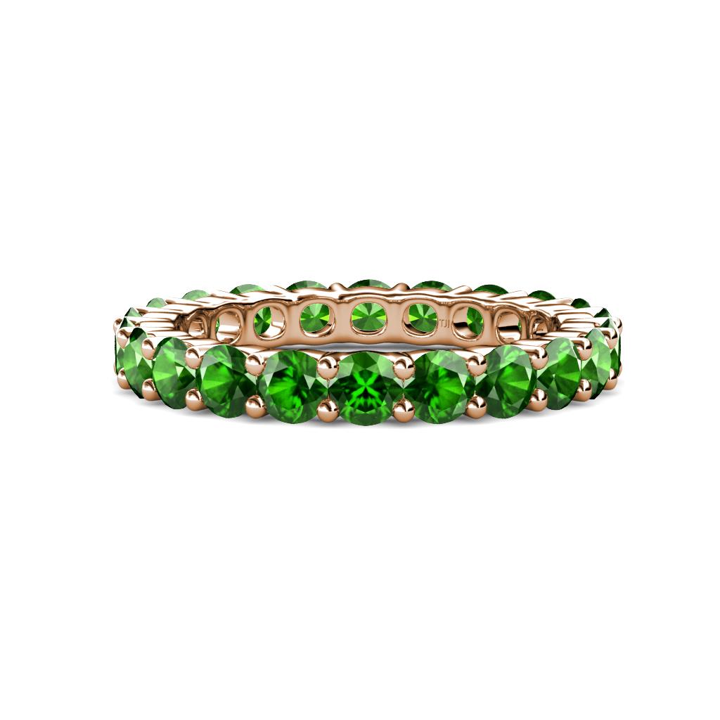 Joyce 4.00 mm Green Garnet Eternity Band 