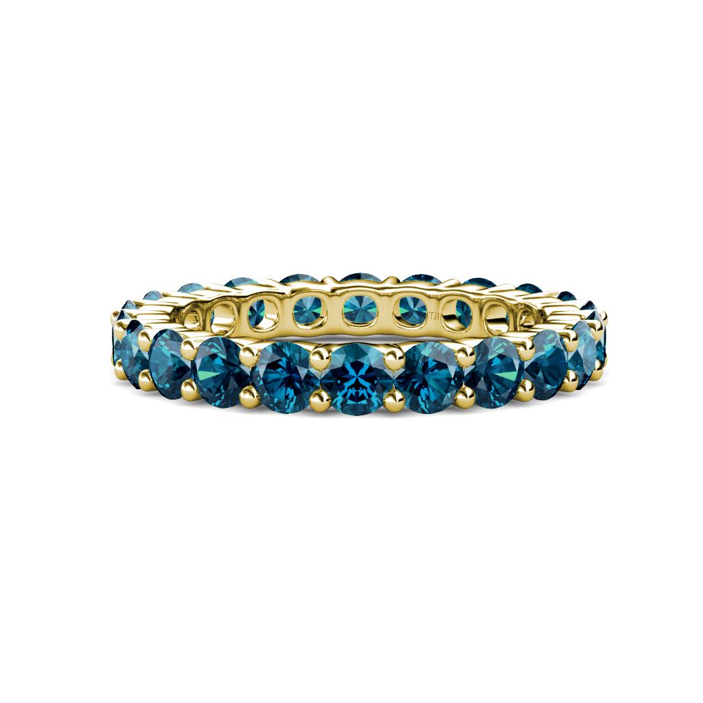 Joyce 4.00 mm Blue Diamond Eternity Band 