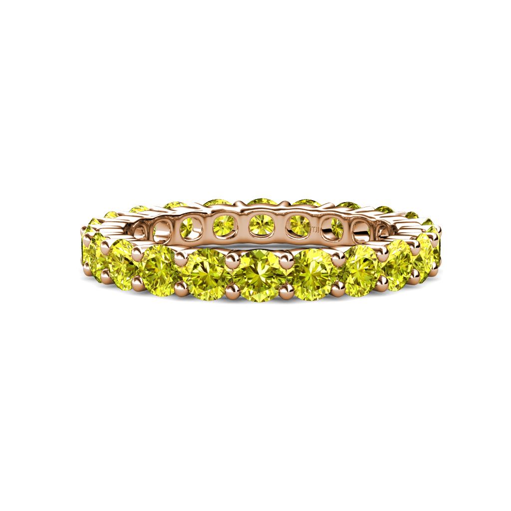 Joyce 4.00 mm Yellow Diamond Eternity Band 
