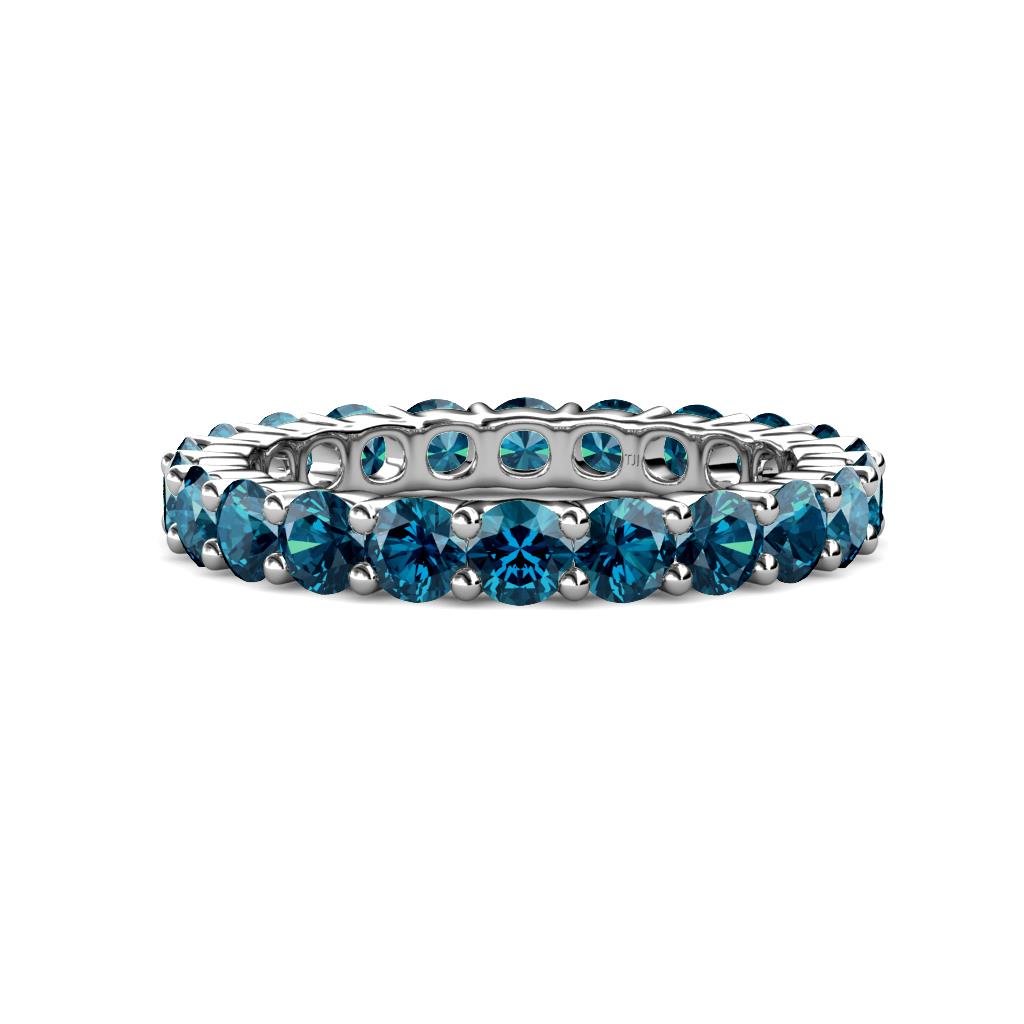 Joyce 4.00 mm Blue Diamond Eternity Band 