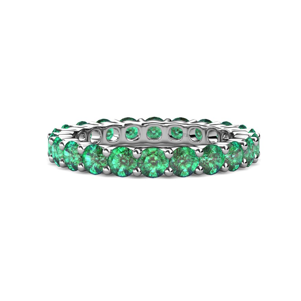 Joyce 4.00 mm Emerald Eternity Band 