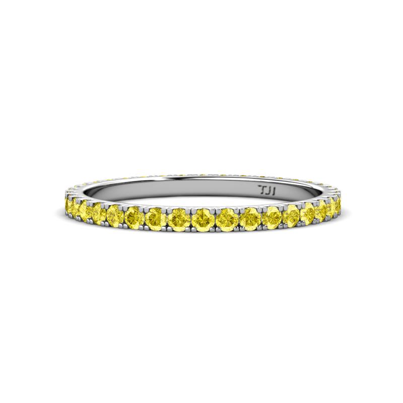 Lara 2.00 mm Yellow Sapphire Eternity Band 