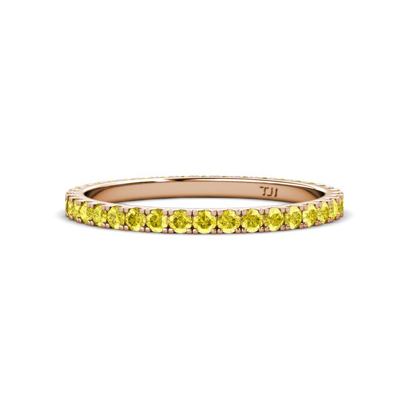 Lara 2.00 mm Yellow Sapphire Eternity Band 