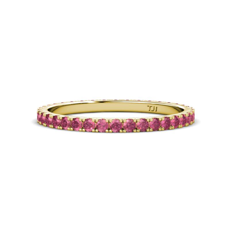 Lara 2.00 mm Pink Tourmaline Eternity Band 