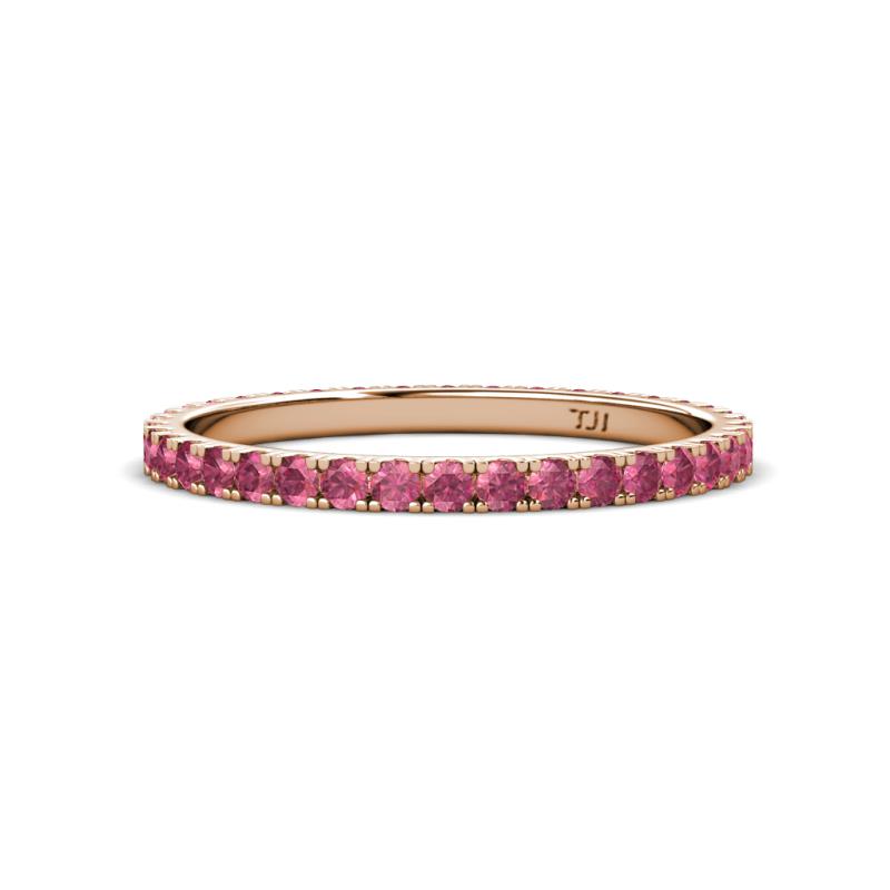 Lara 2.00 mm Pink Tourmaline Eternity Band 