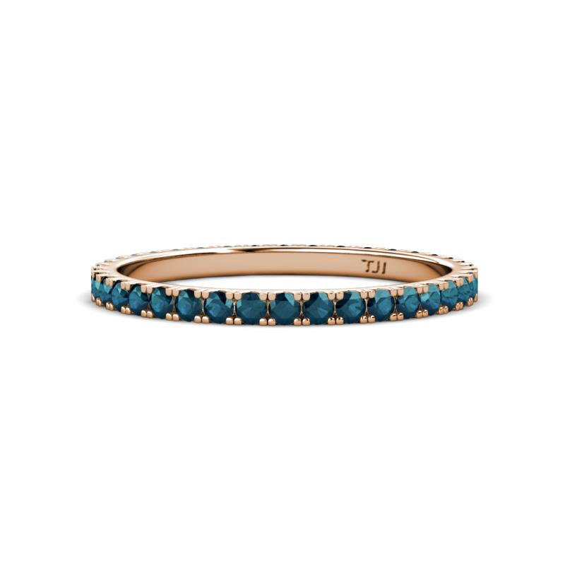 Lara 2.00 mm Blue Diamond Eternity Band 