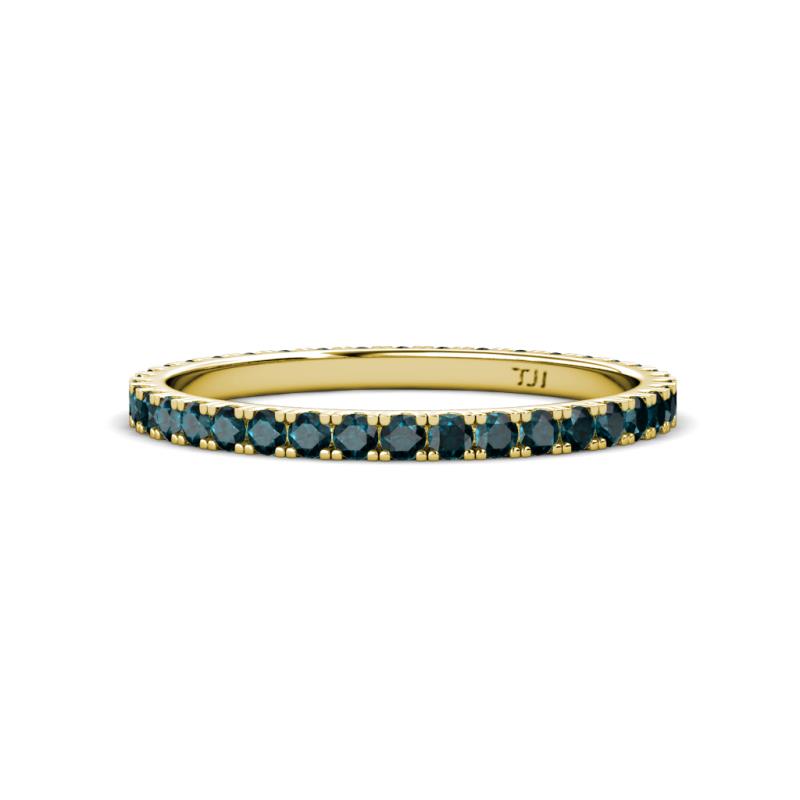 Lara 2.00 mm London Blue Topaz Eternity Band 