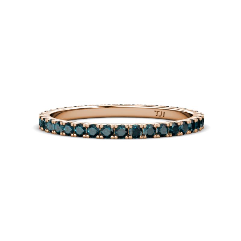 Lara 2.00 mm London Blue Topaz Eternity Band 