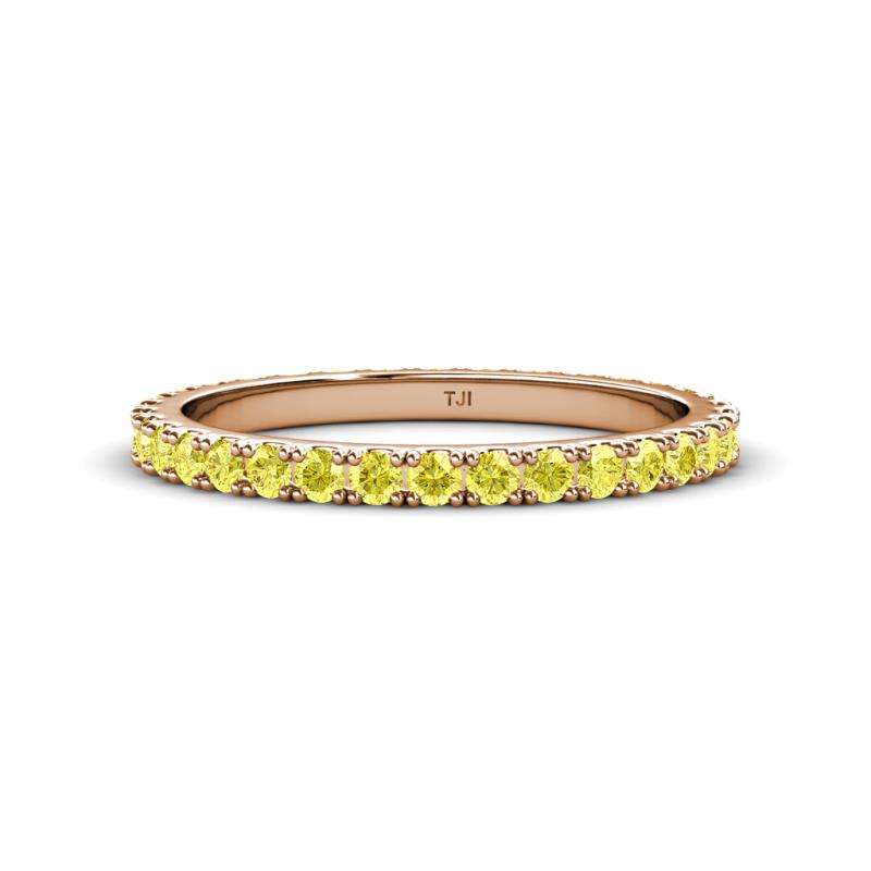 Lara 2.40 mm Yellow Sapphire Eternity Band 