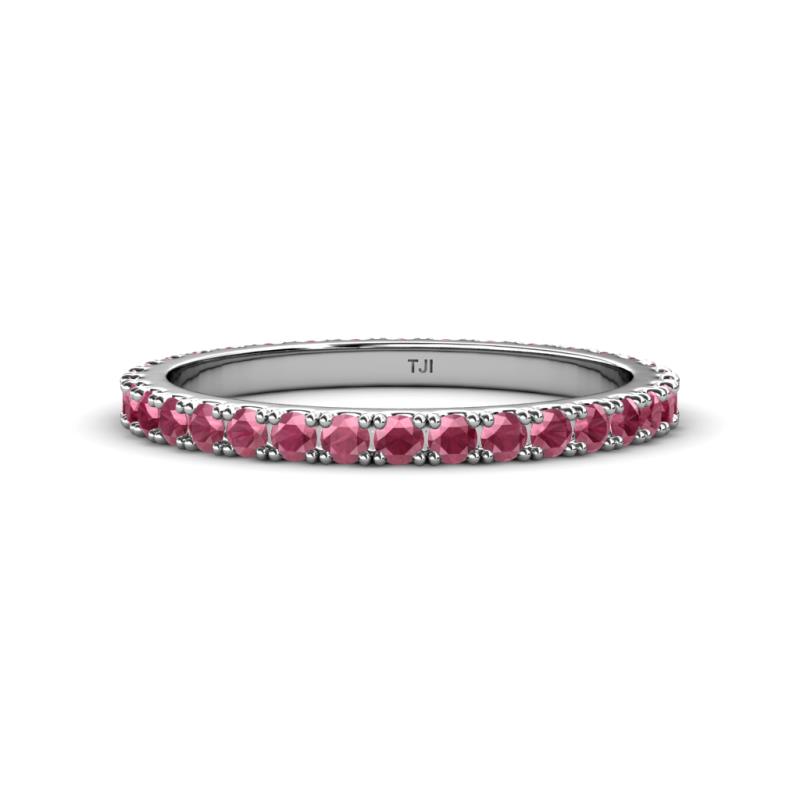 Lara 2.40 mm Rhodolite Garnet Eternity Band 