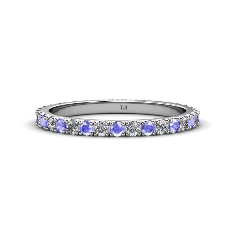 Lara 2.40 mm Tanzanite and Diamond Eternity Band 