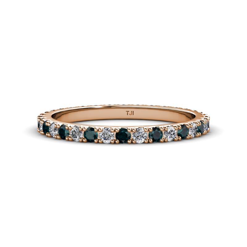 Lara 2.40 mm London Blue Topaz and Diamond Eternity Band 