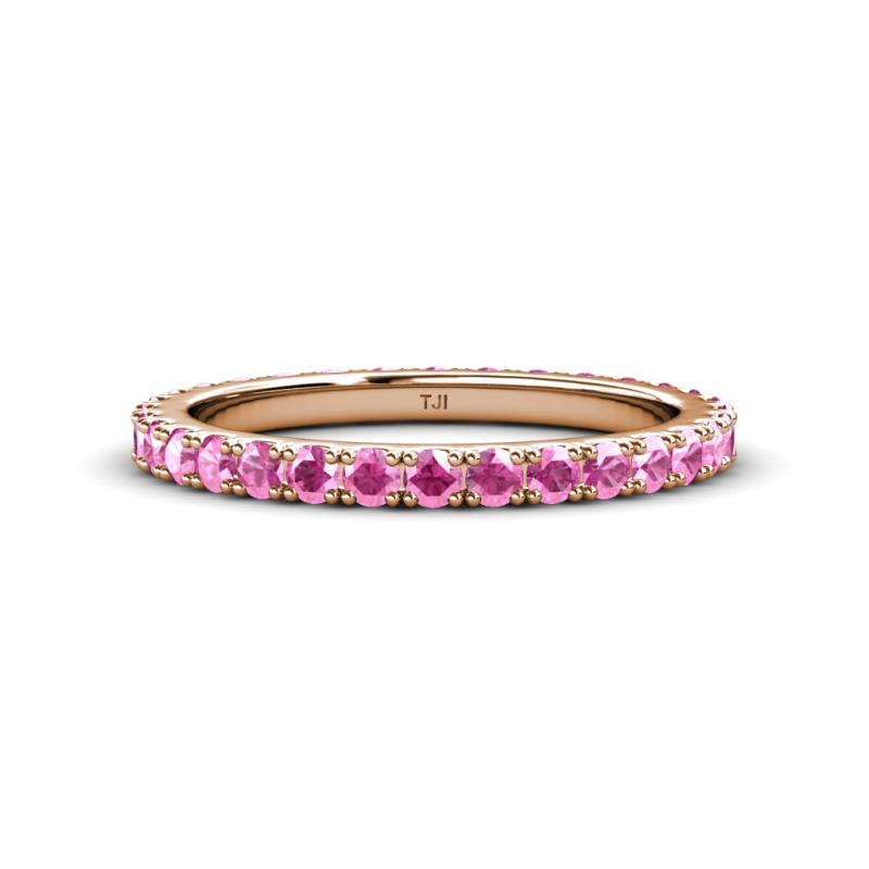 Lara 2.70 mm Pink Sapphire Eternity Band 