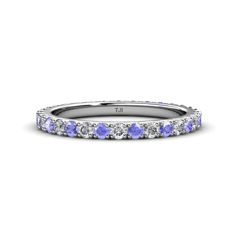 Lara 2.70 mm Tanzanite and Diamond Eternity Band 