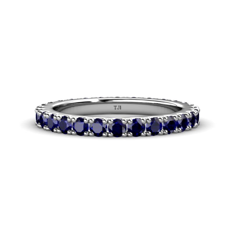 Lara 3.00 mm Blue Sapphire Eternity Band 