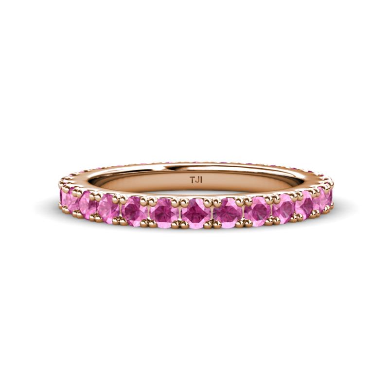 Lara 3.00 mm Pink Sapphire Eternity Band 