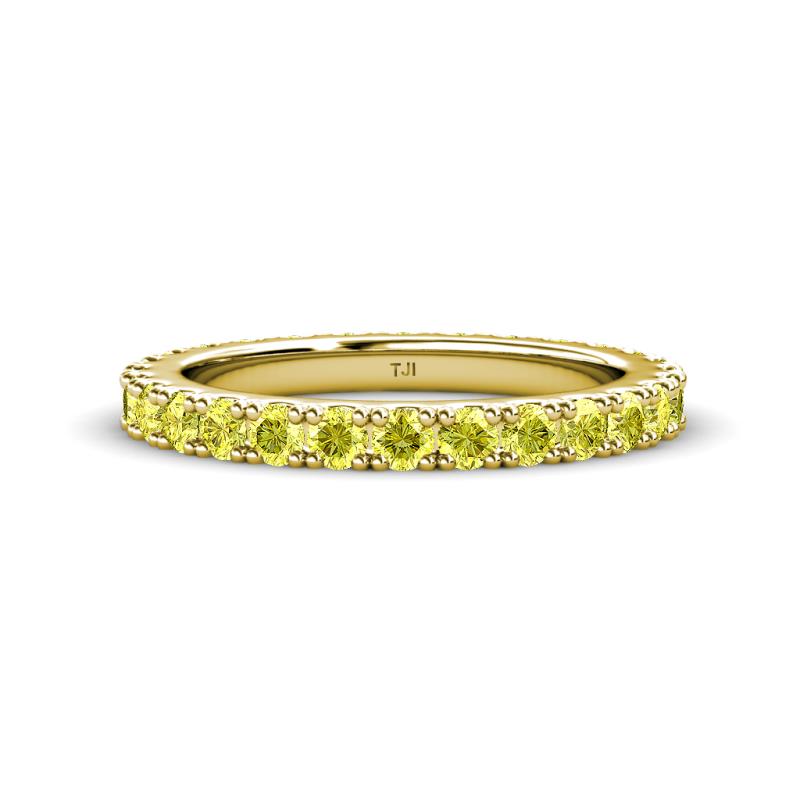 Lara 3.00 mm Yellow Diamond Eternity Band 