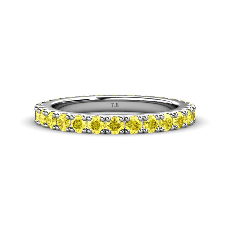 Lara 3.00 mm Yellow Sapphire Eternity Band 