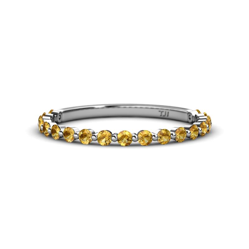 Valerie 2.00 mm Citrine 3/4 Eternity Band 