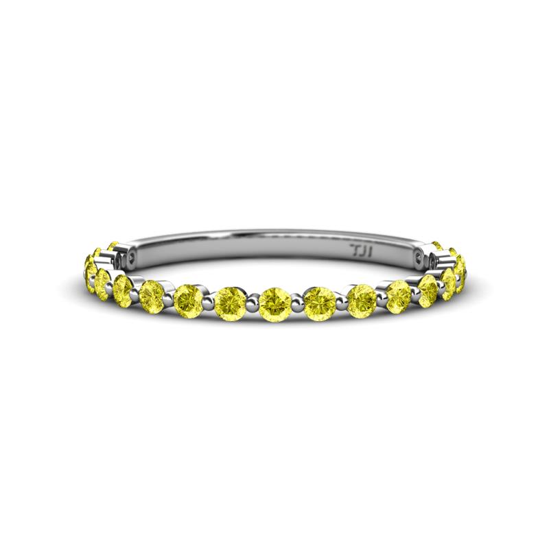 Valerie 2.00 mm Yellow Diamond 3/4 Eternity Band 