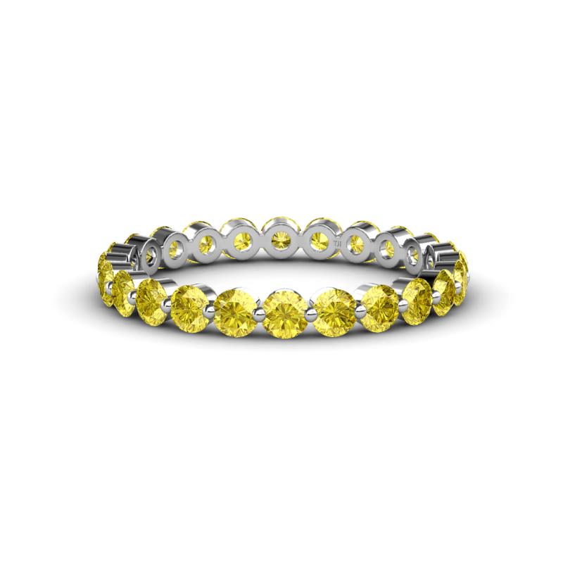 Valerie 2.70 mm Yellow Sapphire Eternity Band 