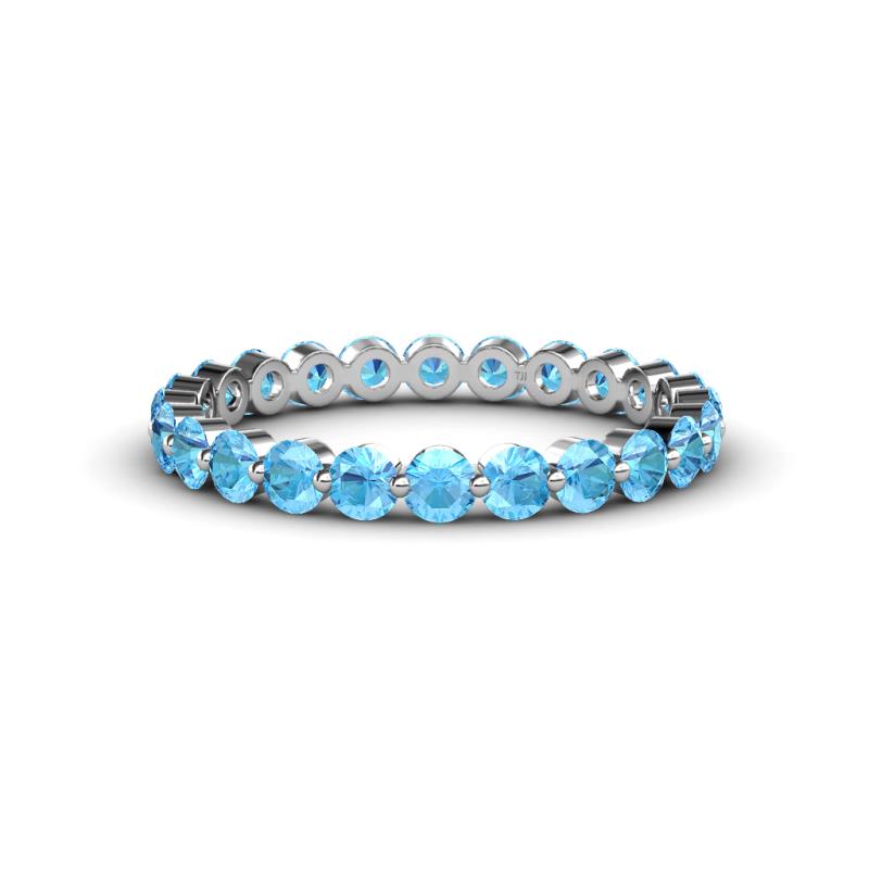 Valerie 2.70 mm Blue Topaz Eternity Band 