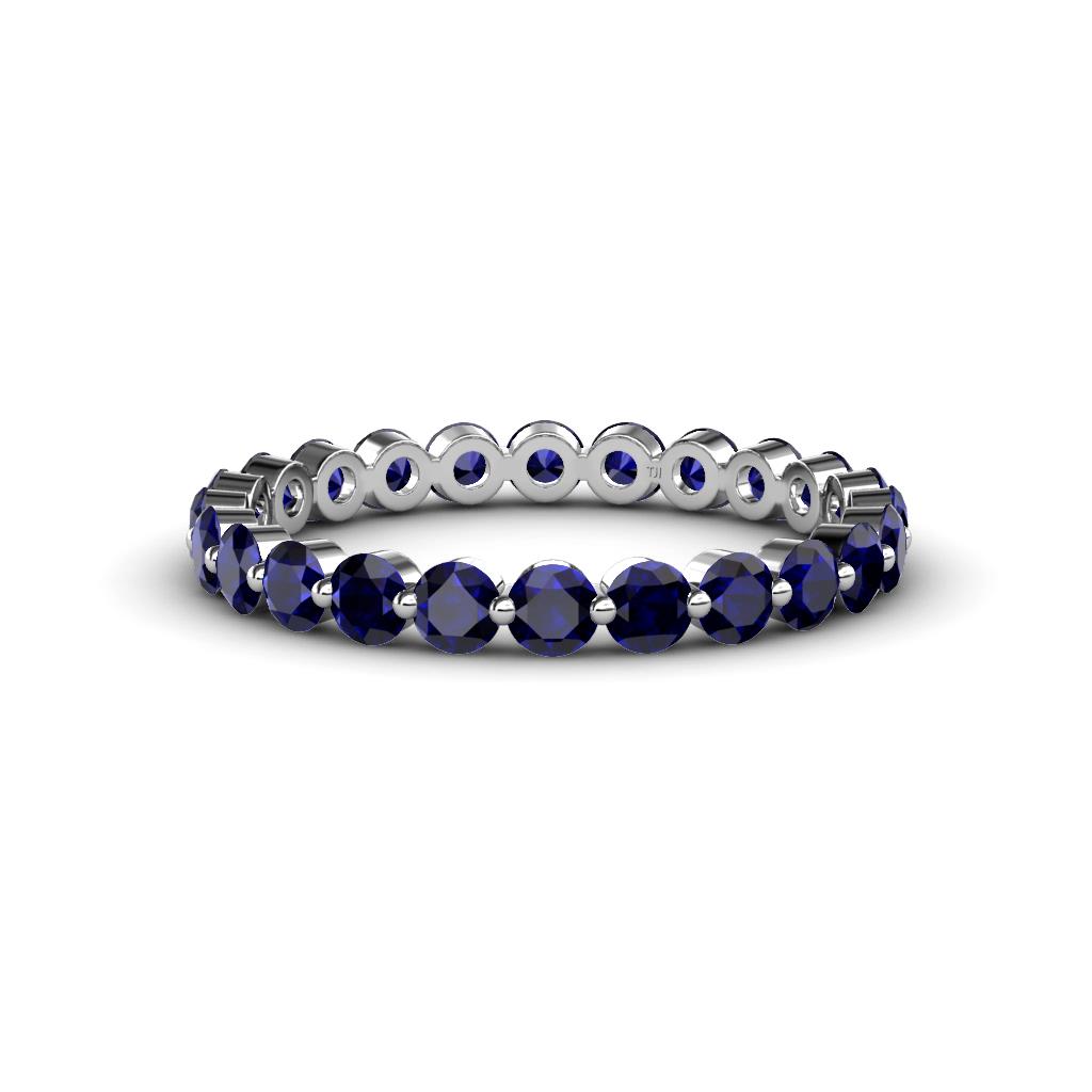 Valerie 3.00 mm Blue Sapphire Eternity Band 