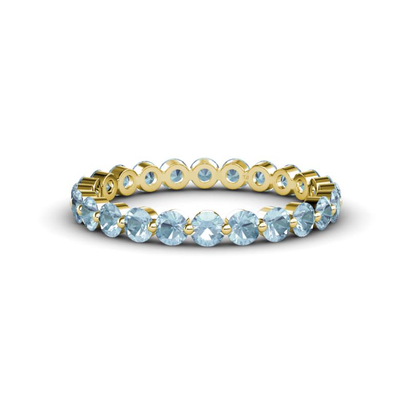 Valerie 3.00 mm Aquamarine Eternity Band 
