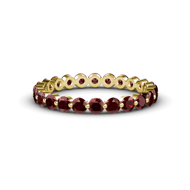 Valerie 3.00 mm Red Garnet Eternity Band 