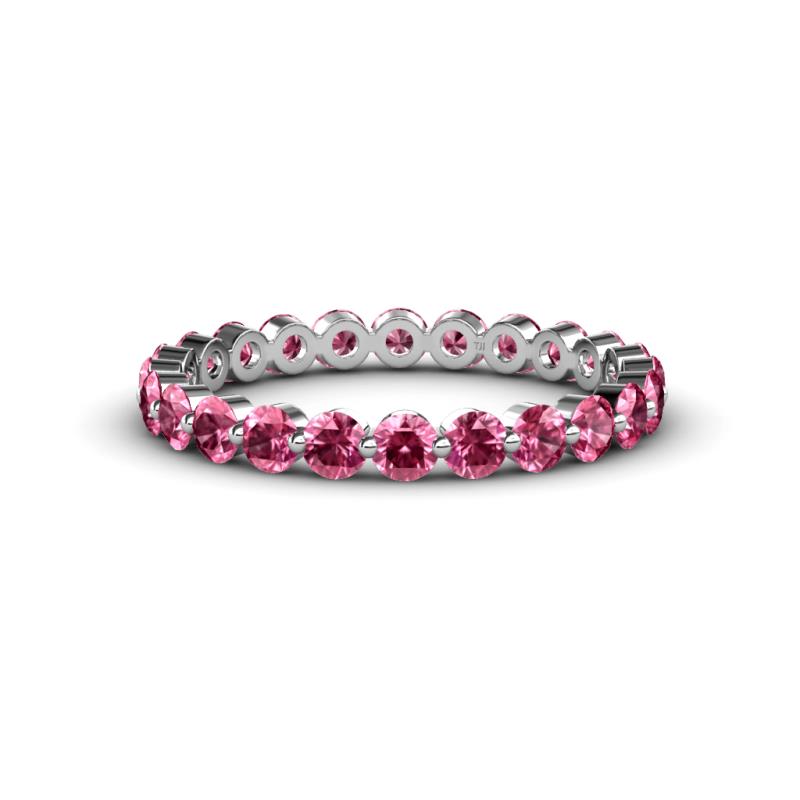 Valerie 3.00 mm Pink Tourmaline Eternity Band 