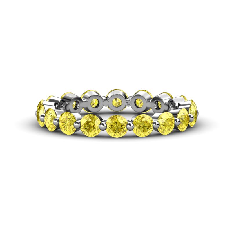 Valerie 3.50 mm Yellow Sapphire Eternity Band 