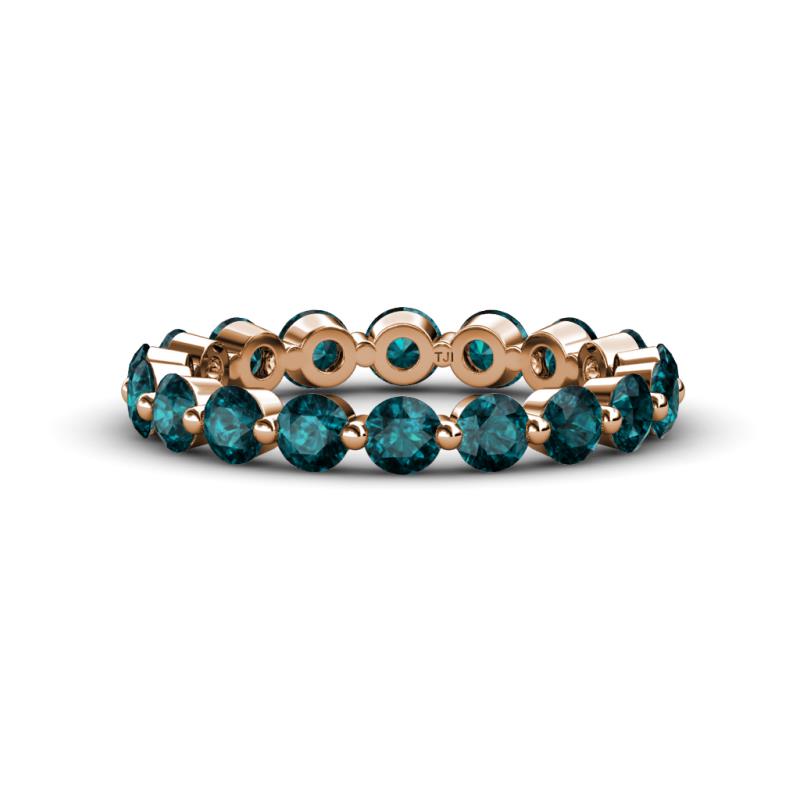 Valerie 3.50 mm London Blue Topaz Eternity Band 