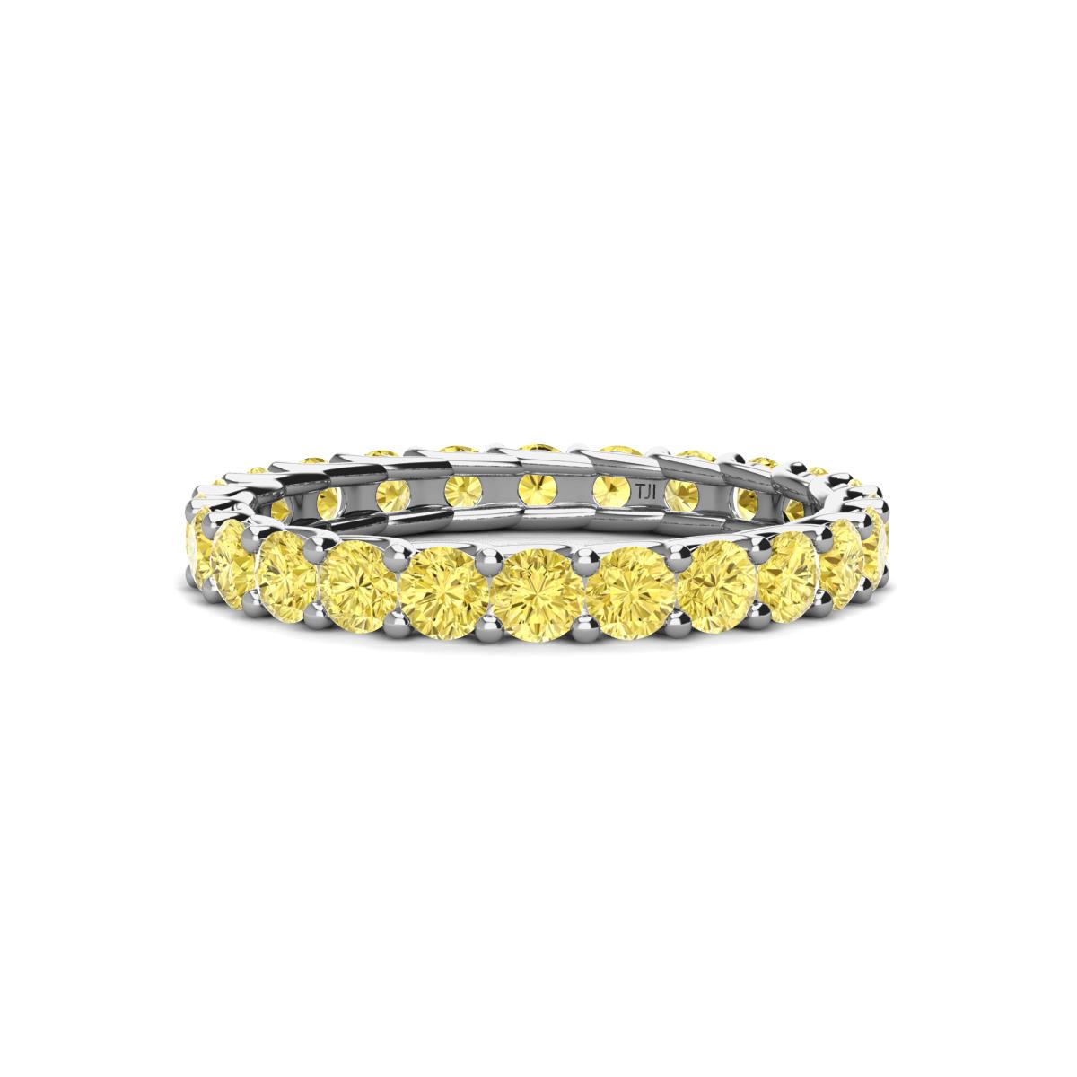 Laida 3.00 mm Yellow Sapphire Eternity Band 