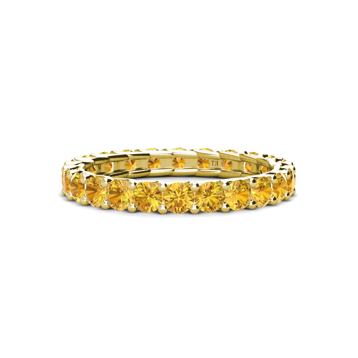Laida 3.00 mm Citrine Eternity Band 