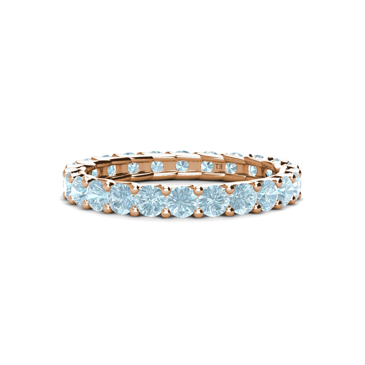 Laida 3.00 mm Aquamarine Eternity Band 