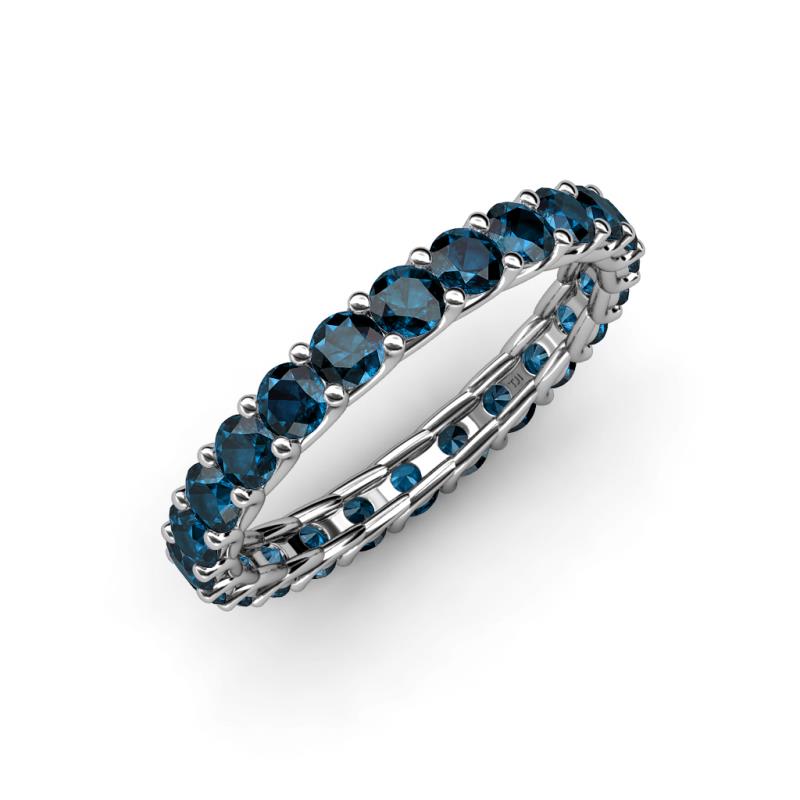Laida 3.00 mm Blue Diamond Eternity Band 