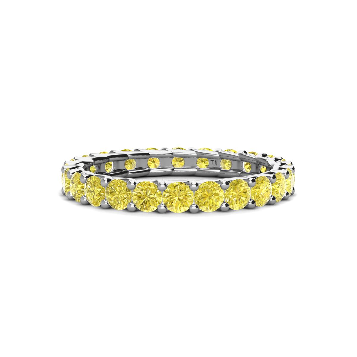 Laida 3.00 mm Yellow Diamond Eternity Band 