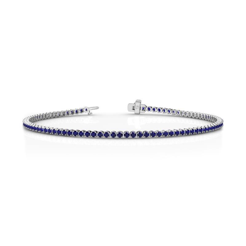 Izarra 2.00 mm Blue Sapphire Eternity Tennis Bracelet 