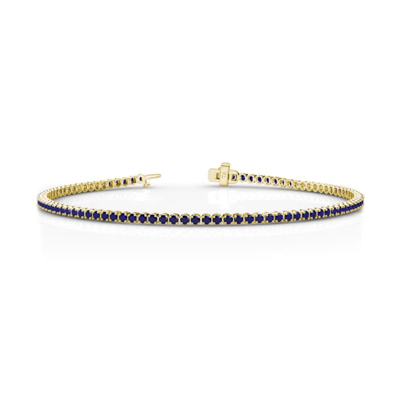 Izarra 2.00 mm Blue Sapphire Eternity Tennis Bracelet 