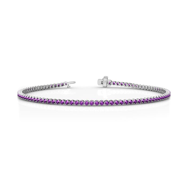 Izarra 2.00 mm Amethyst Eternity Tennis Bracelet 
